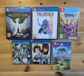 Playstation 4, PS Vita och Nintendo Switch Spel