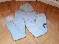 Träningsoverall set_Hoddie_byxor_bomull_ Superbilligt