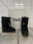 D&G DOLCE & GABBANA MOONBOOTS SNÖ VINTER STÖVLAR SKOR UNIS