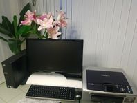 PC , Monitor , Skrivare , Tangentbord , Mos