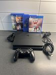 Playstation 4 Slim med 4 spel