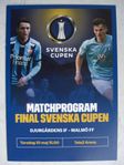 DJURGÅRDEN - MALMÖ. MATCHPROGRAM FINAL SVENSKA CUPEN. 2018