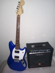 Fender squier mustang med förstärkare 