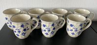 7st muggar, Oakwood Blue, Staffordshire Tableware, England