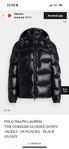 POLO RALPH LAUREN THE GORHAM GLOSSED DOWN JACKET - SVART