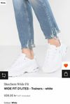 Nya Sketchers Wide Fit D'lites Trainers White