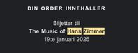 Hans Zimmer biljetter