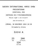 Biljetter Stockholm Horse Show