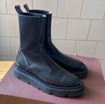 ATP Atelier Moncalieri svarta läder chunky boots strl 39