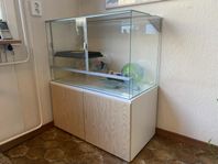 Terrarium 80x40x50 + möbel (reptil eller gnagare)