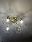 plafond guld lampa