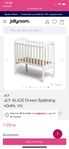 bedside crib med madrass