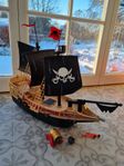 Playmobil piratskepp, pirater, piratborg, skatt, öde ö