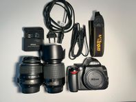 Nikon D3000 with 2 Nikon Lens