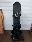 Rossignol Accelerator 110cm snowboard och boots, BOA 22,5.