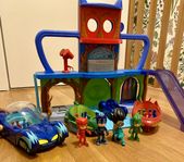 Pyjamashjältarna /PJ Masks figurer, bilar  + högkvarteret