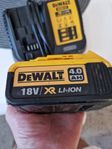 Dewalt batteri och laddare