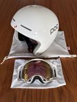 Skidhjälm POC Skull X och Oakley goggles