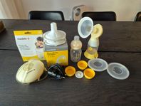 Medela bröstpump + diverse tillbehör