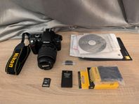 Nikon D40 paket - Nyskick, endast 2100 shuttercount! 