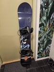 Snowboardpaket 150 cm, boots strl. 42, snowboard väska 