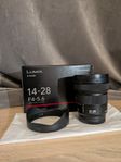 Panasonic Lumix S 14-28mm F4-5.6 - Nyskick, Nypris 9500kr!