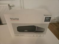 Extern HDD 22 TB (Sandisk G-DRIVE PROJECT) -Ny