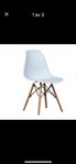 Almvik stolar Eames stil 4 st