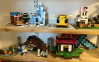 LEGO Minecraft, olika byggen + 2kg blandade bitar