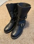 Max Mara Boots skinn svarta