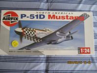 Modellbyggsatser 1:24 Airfix Spitfire, Hurricane, Mustang