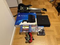 PS 4 PRO  1TB GUITARHERO. 43 Spel