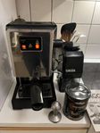 Espresso maskin Gaggia Classic med kaffekvarn