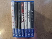 7 st PS4 spel - Shadow of Mordor, Batman Arkham Knight mfl