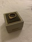 Diamantring 0,09ct 18K guld Stjärnringen Pallas 17 mm