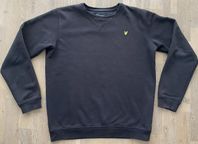 Lyle & Scott svart crew neck sweatshirt, tröja stl 14/15 å