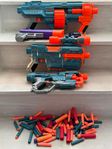 5 st Nerf Guns + ammunition