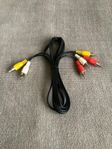 RCA-kabel 3x (Stereo + Video) 1,5m