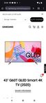 Samsung 43" 4k QLED Q60T Smarttv