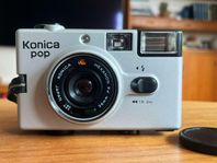 KONICA POP, silver. Kamera