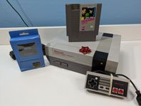 Julklappstips! Nintendo 8-bit (NES). Refurb, fin grå färg,