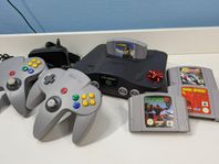 Nintendo 64 med flera spel & Handkontroller. Årets julklapp