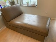 Leather chaise lounge/schäslong