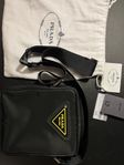 Prada tessuto rubber nylon crossbody bag 