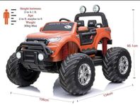 Elbil barn Ford Ranger Monster Truck 4WD 12V