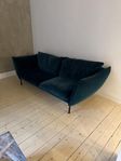 Designsoffa Hugo 3-sits Classic Velvet Turquoise 