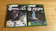 FC (FIFA) 24 och NHL 24 till Xbox