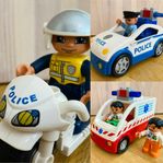 LEGO Duplo Ambulans, Polisbil, Polismotorcykel