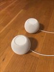 2x Apple HomePod Mini (Vit) – Perfekt stereo-ljud!