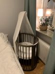 Stokke mini spjälsäng hazy grey